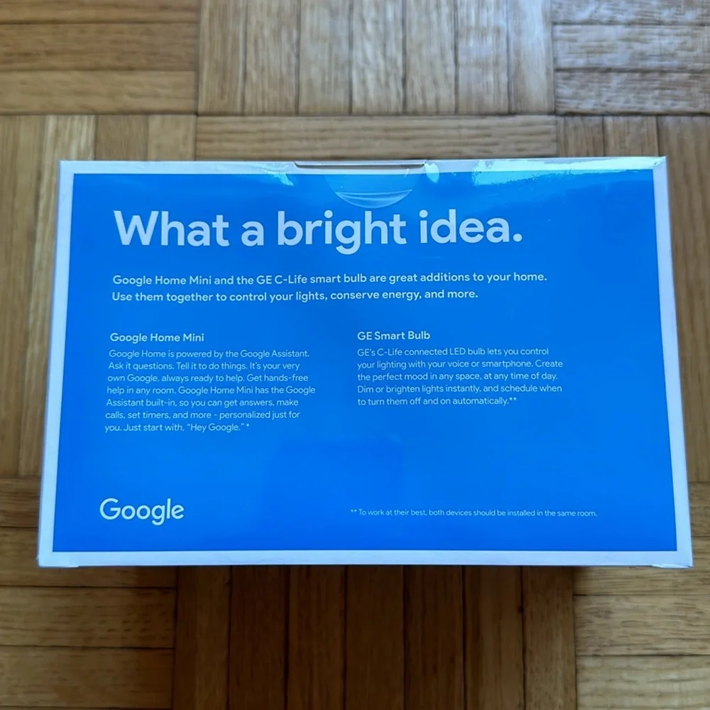 Google Home Mini Smart Light Starter Kit (NWT, IN ORIGINAL PACKAGING)